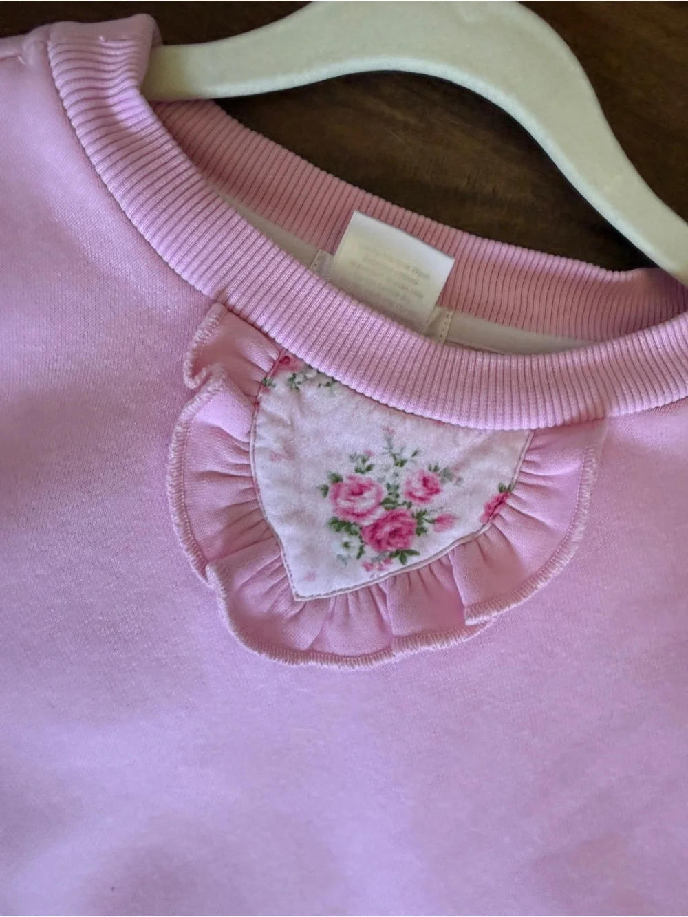 Dollcake Pink Girls Two-Piece Ruffle Sweatshirt & Joggers Set size 4